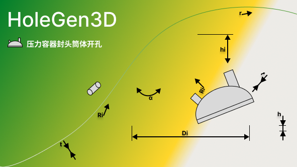 HoleGen3D – 压力容器封头开孔设计工具